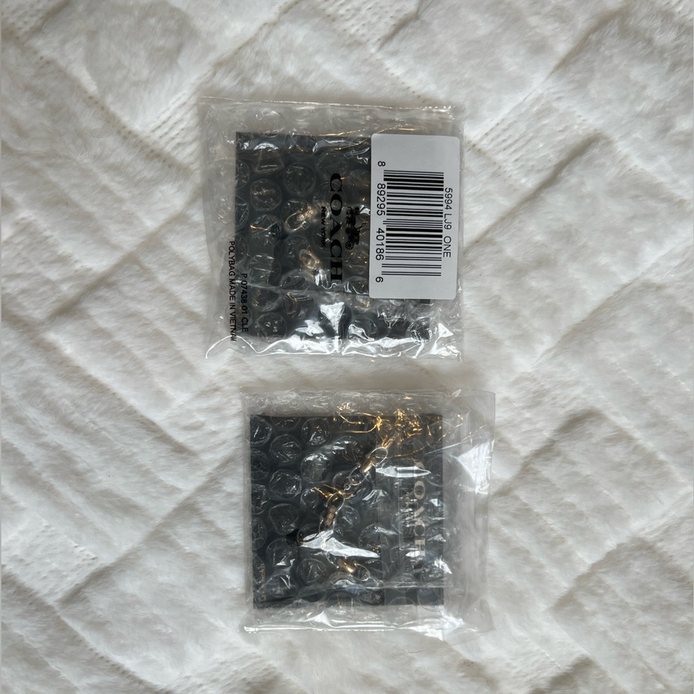 COACH Two-Toned Necklace & Earring Set